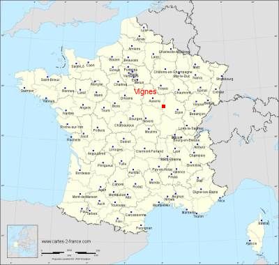 Carte de Vignes