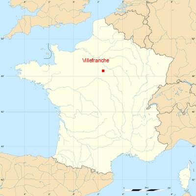 Fond de carte avec Villefranche