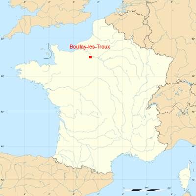 Fond de carte avec Boullay-les-Troux