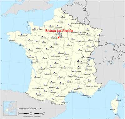 Carte de Brières-les-Scellés
