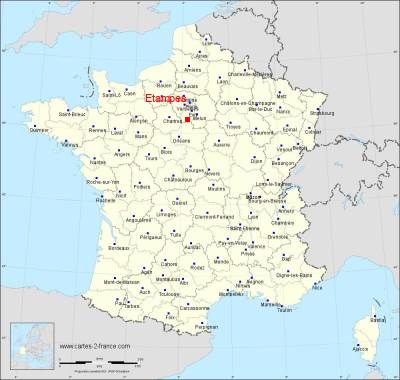 Carte de Etampes