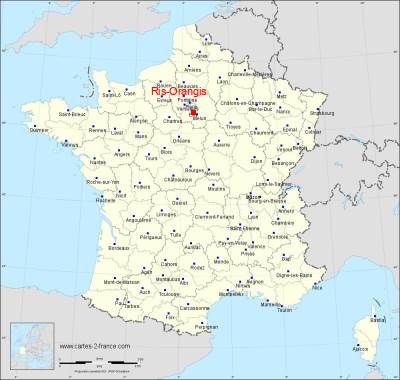 Carte de Ris-Orangis