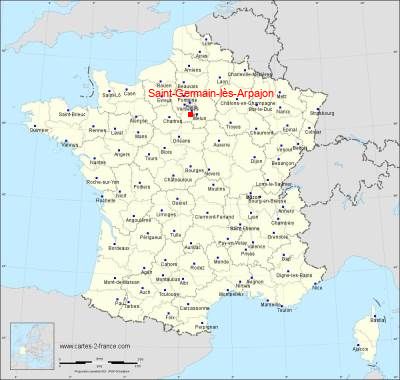 Carte de Saint-Germain-lès-Arpajon