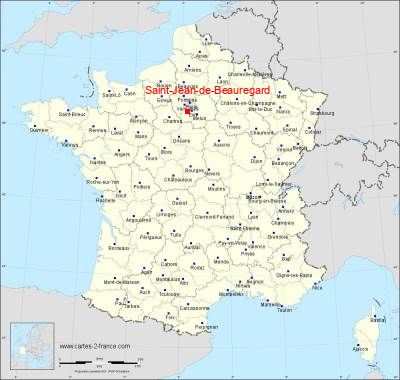 Carte de Saint-Jean-de-Beauregard