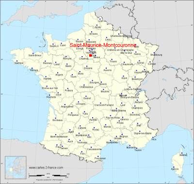 Carte de Saint-Maurice-Montcouronne