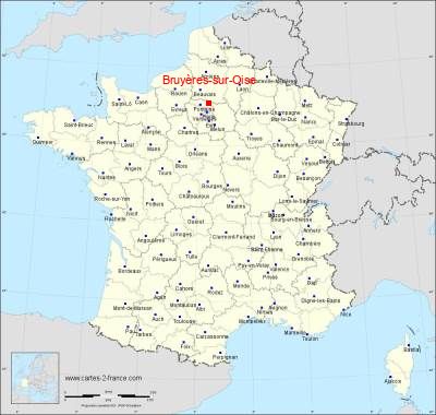 Carte de Bruyères-sur-Oise