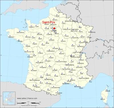 Carte de Saint-Prix