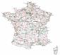 Carte des Réseaux routiers en France