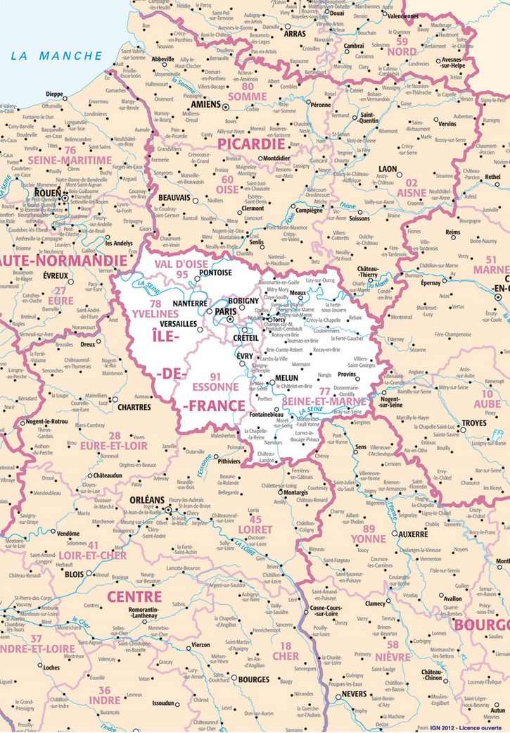 Carte Île-de-France