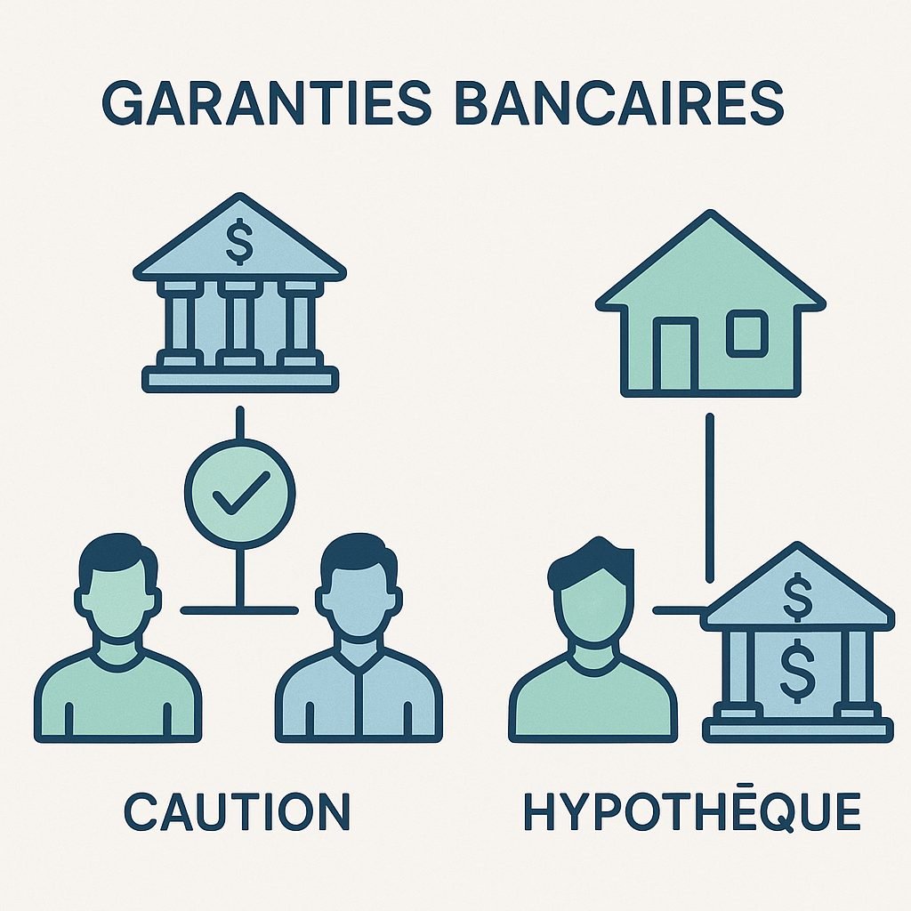 Graphique illustrant les garanties pour un crédit immobilier