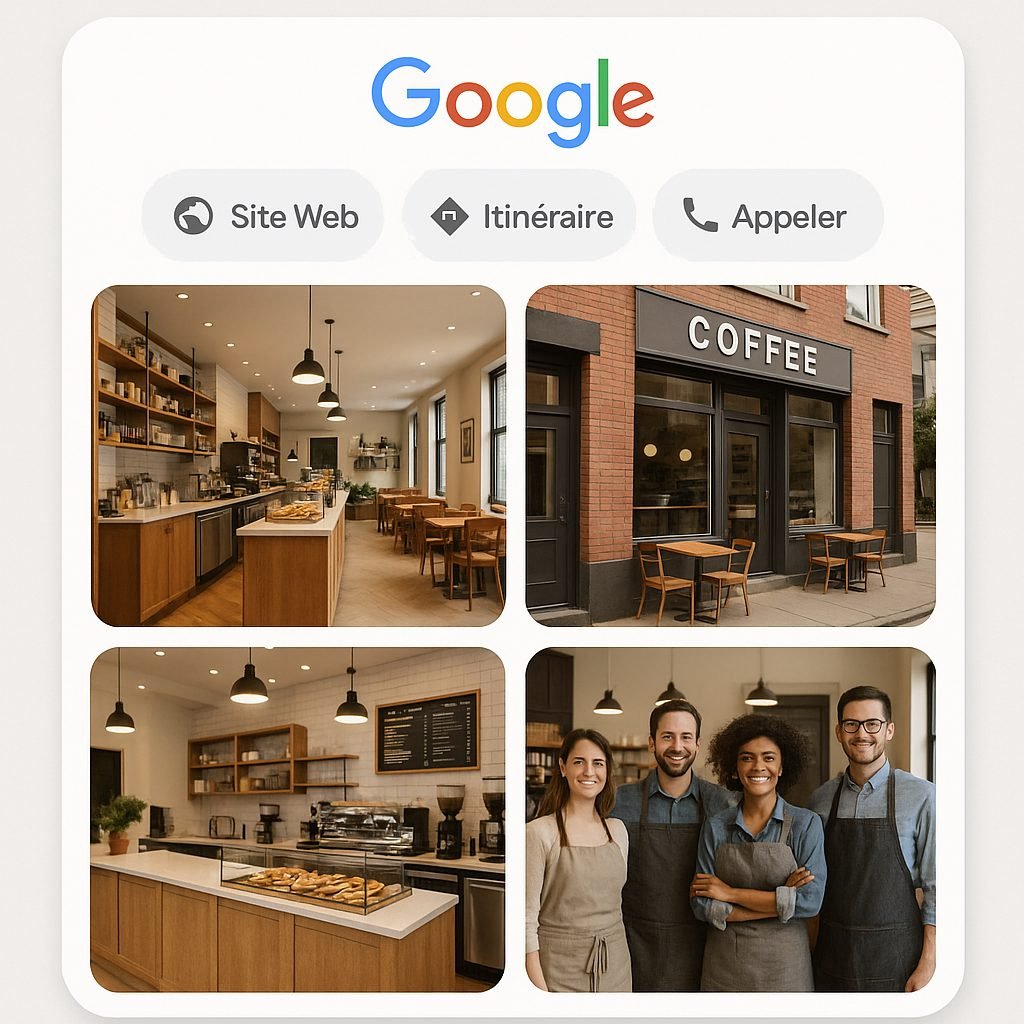 Galerie photos optimis&eacute;e pour Google Business Profile