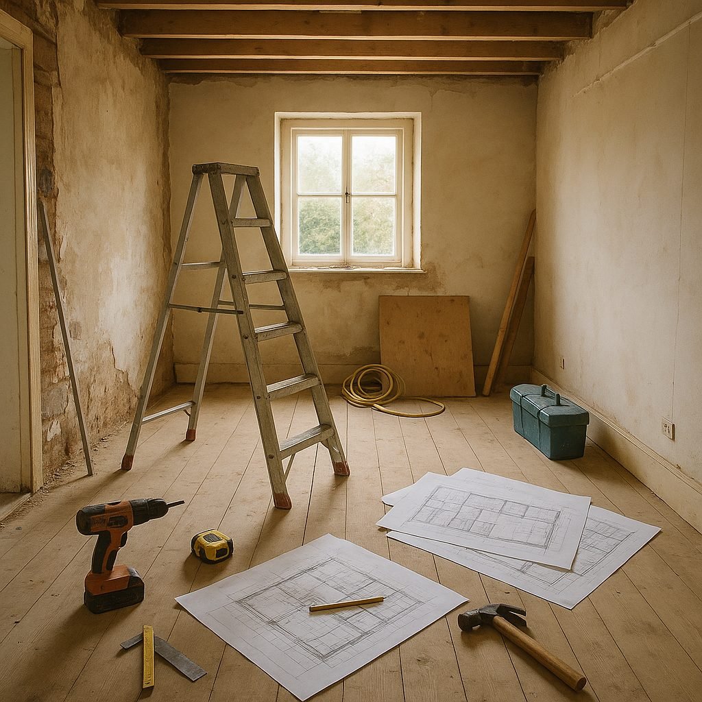 Rénovation d'une petite maison en zone rurale