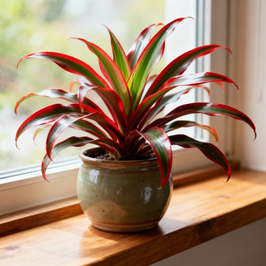 Le Dracaena marginata, une plante dépolluante très polyvalente avec ses feuilles caractéristiques bordées de rouge