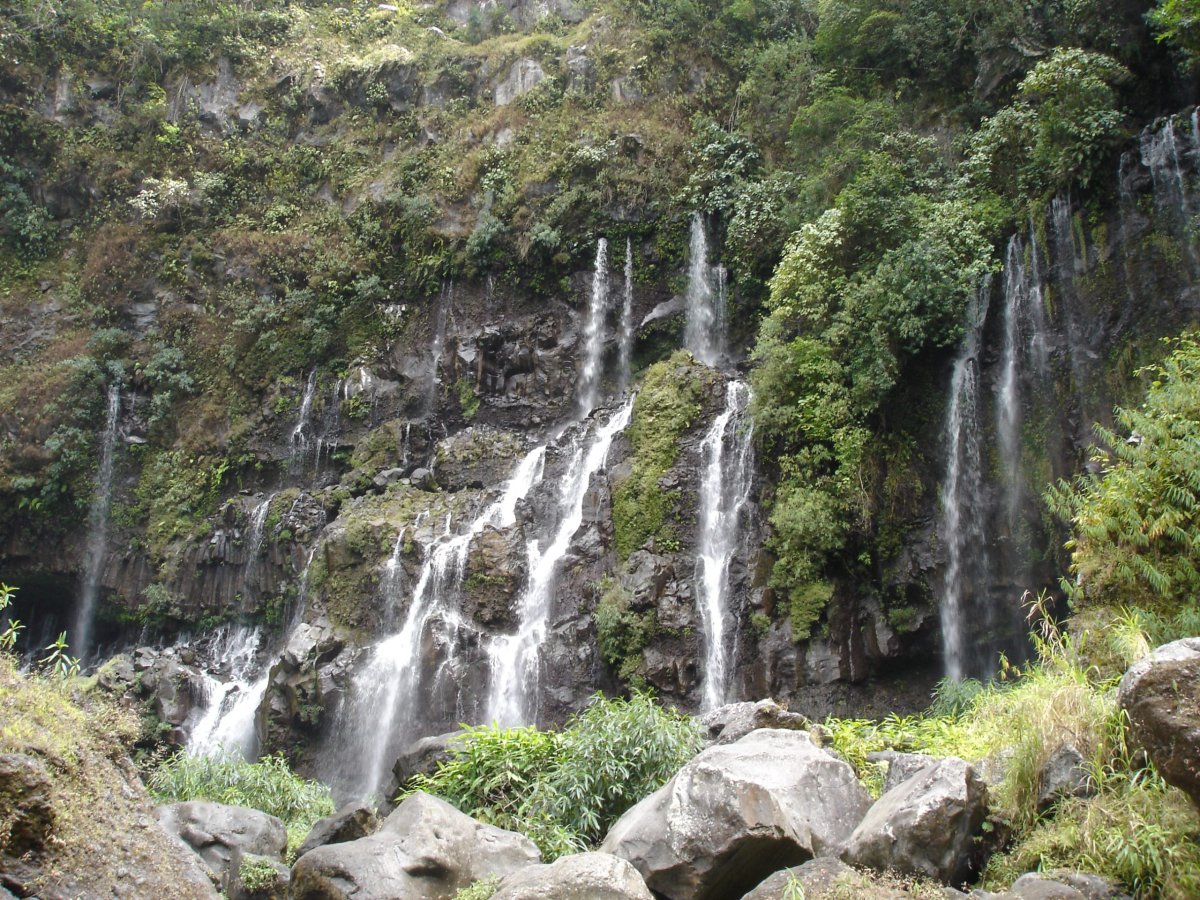 Caídas de Grand Galet en el río Langevin, sur de La Reunión
