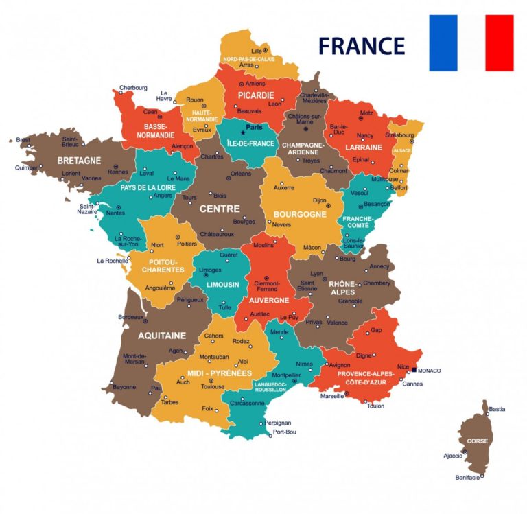 Carte haute résolution des anciennes régions de France : guide détaillé des 22 territoires historiques