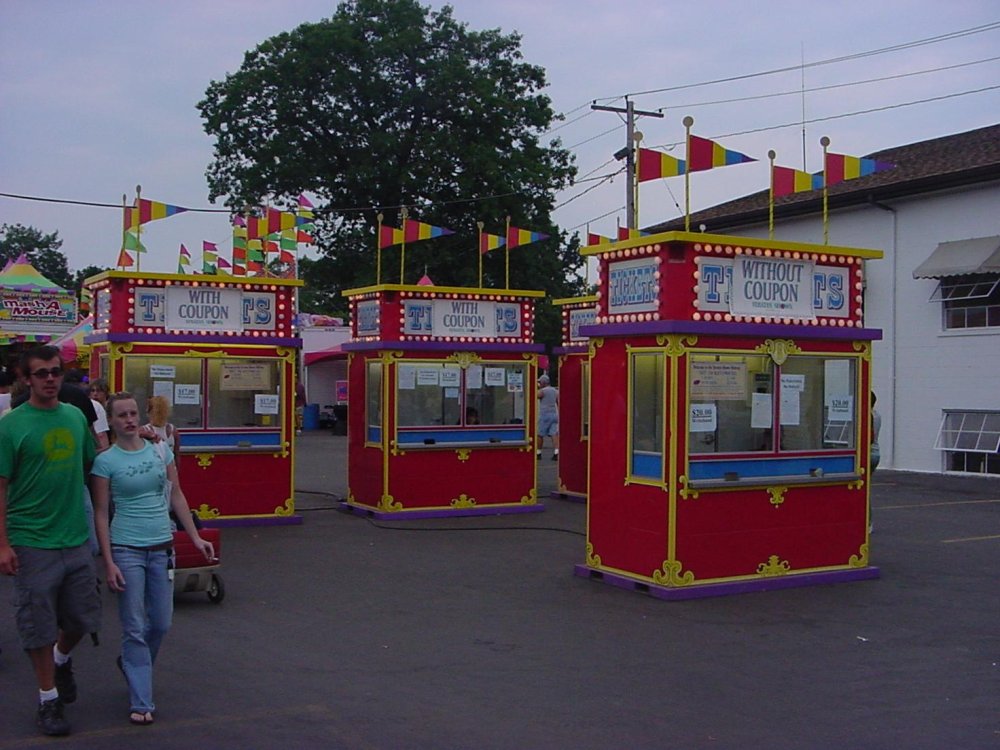 Ticket counters, illustrating access and ticket distribution