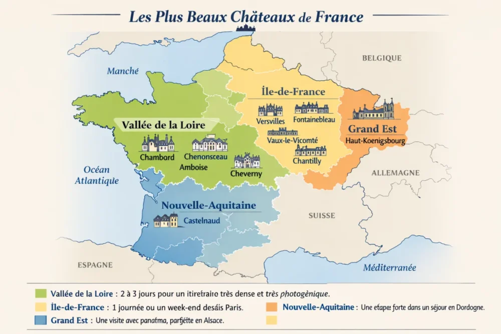 chateaux de france carte