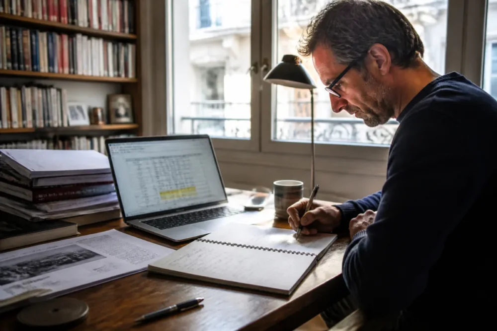 Freelance préparant une proposition commerciale pour une mission à forte valeur
