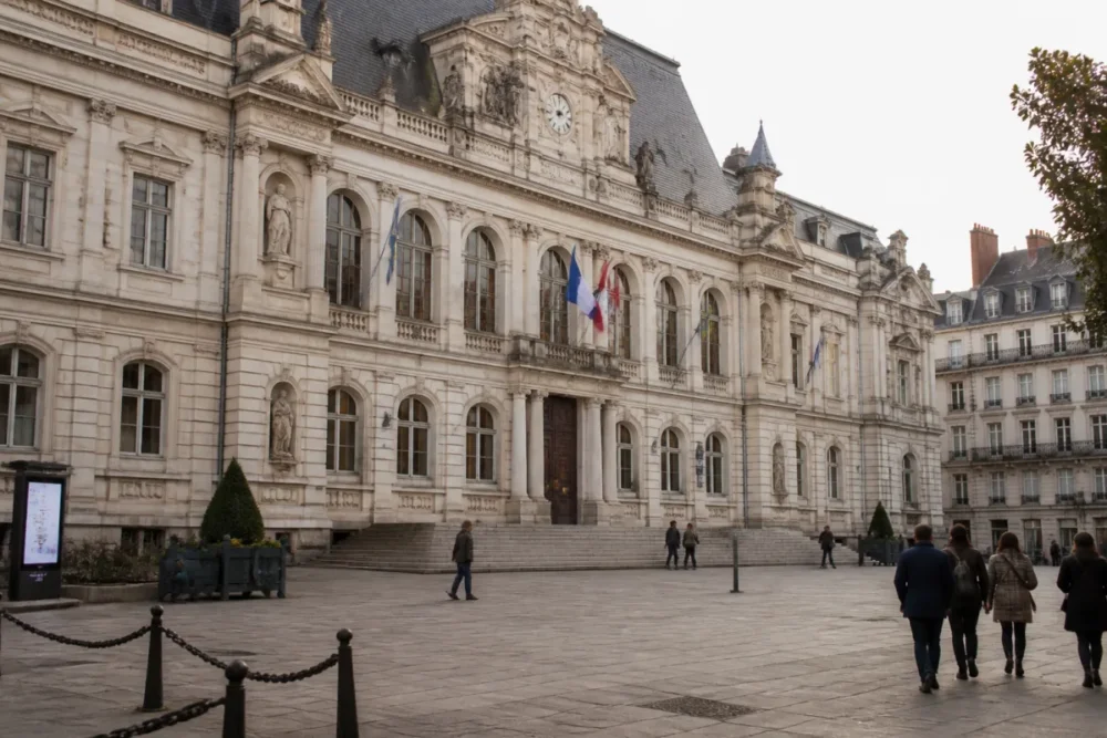 Hôtel de ville de Nantes, lieu de délivrance d’un acte de naissance pour une naissance en France