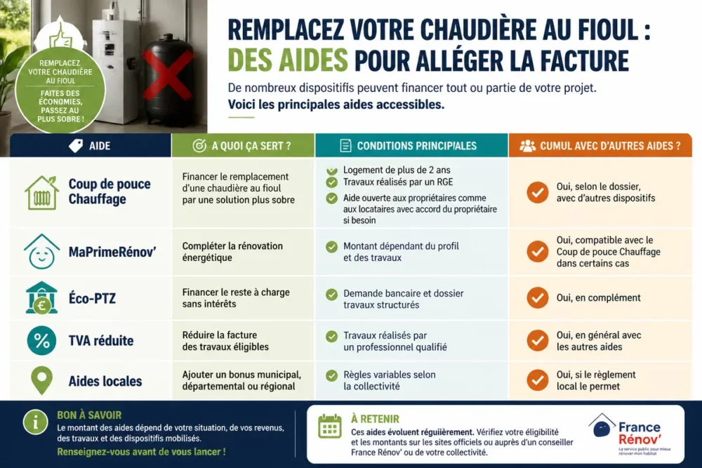 aides chaudiere fioul comparatif aides