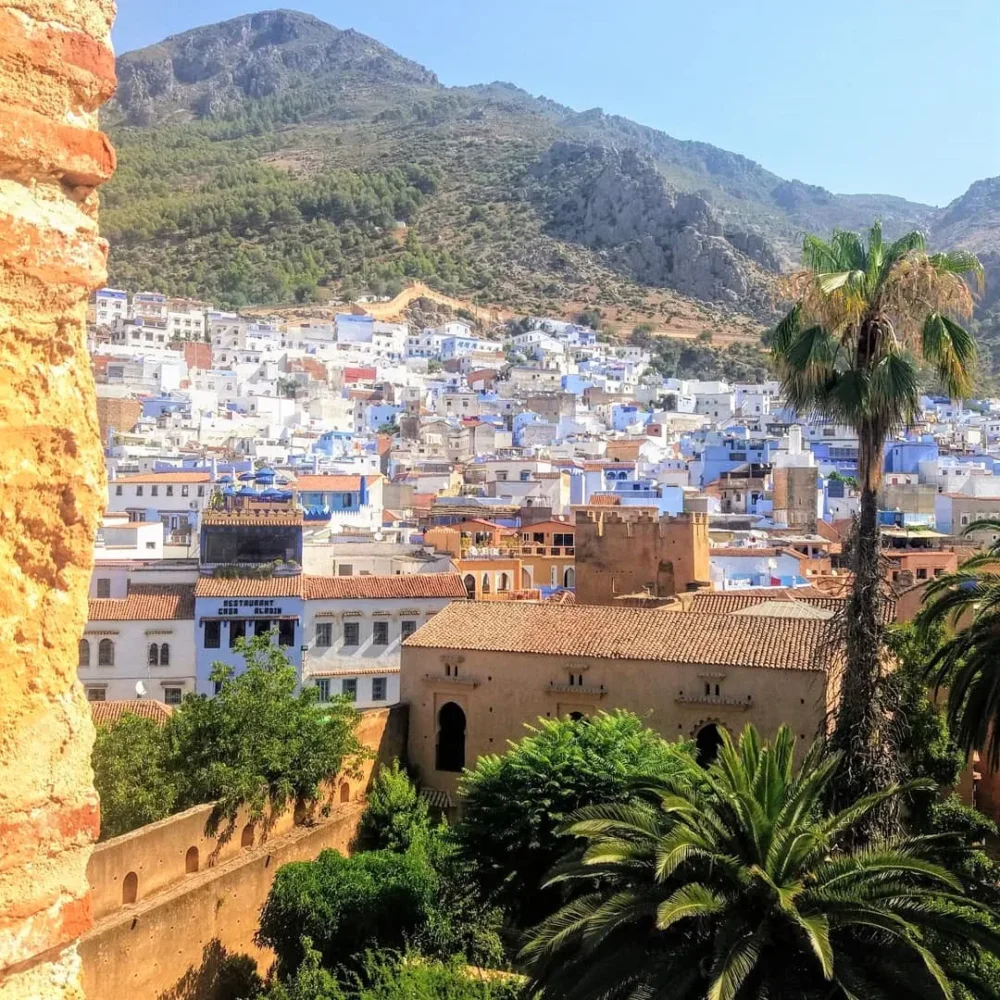 Chefchaouen ville bleue dans les montagnes du Rif au Maroc