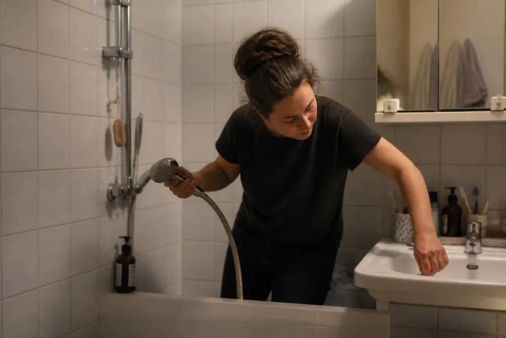 Entretien courant du logement par un locataire dans une salle de bain