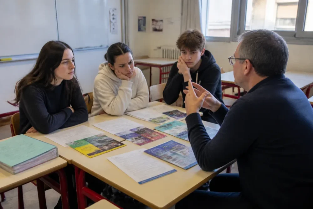 Réunion d’orientation sur les erreurs de choix de spécialités au lycée