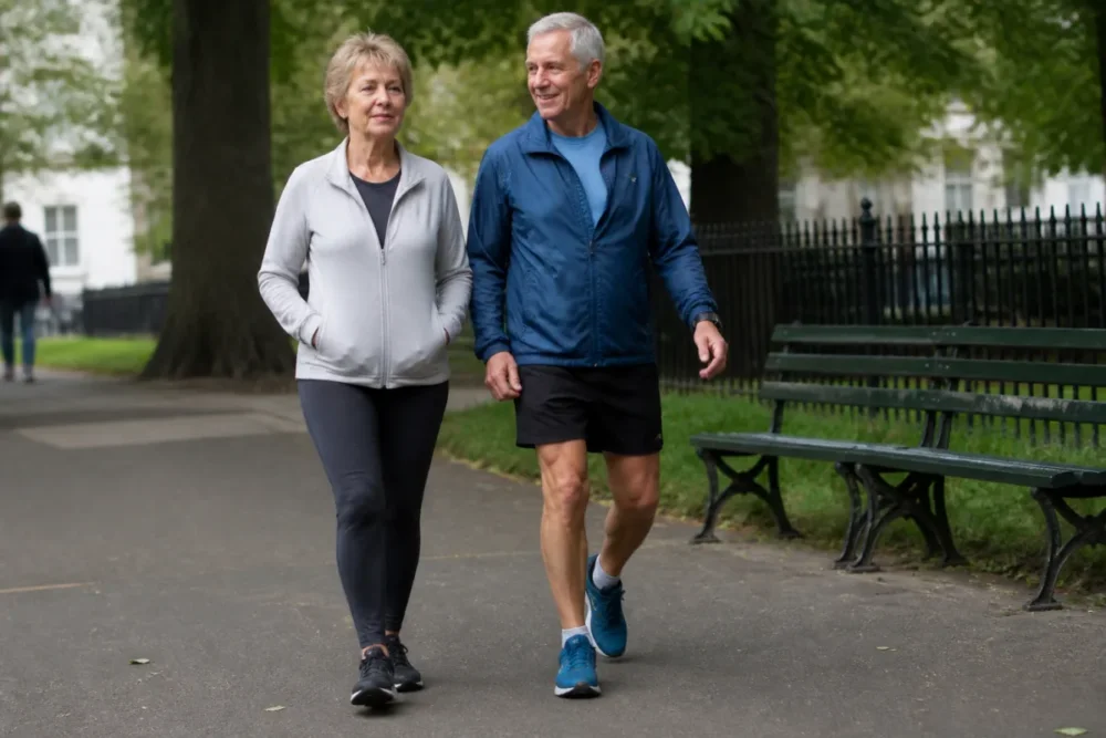 marche rapide en extérieur comme cardio doux après 50 ans