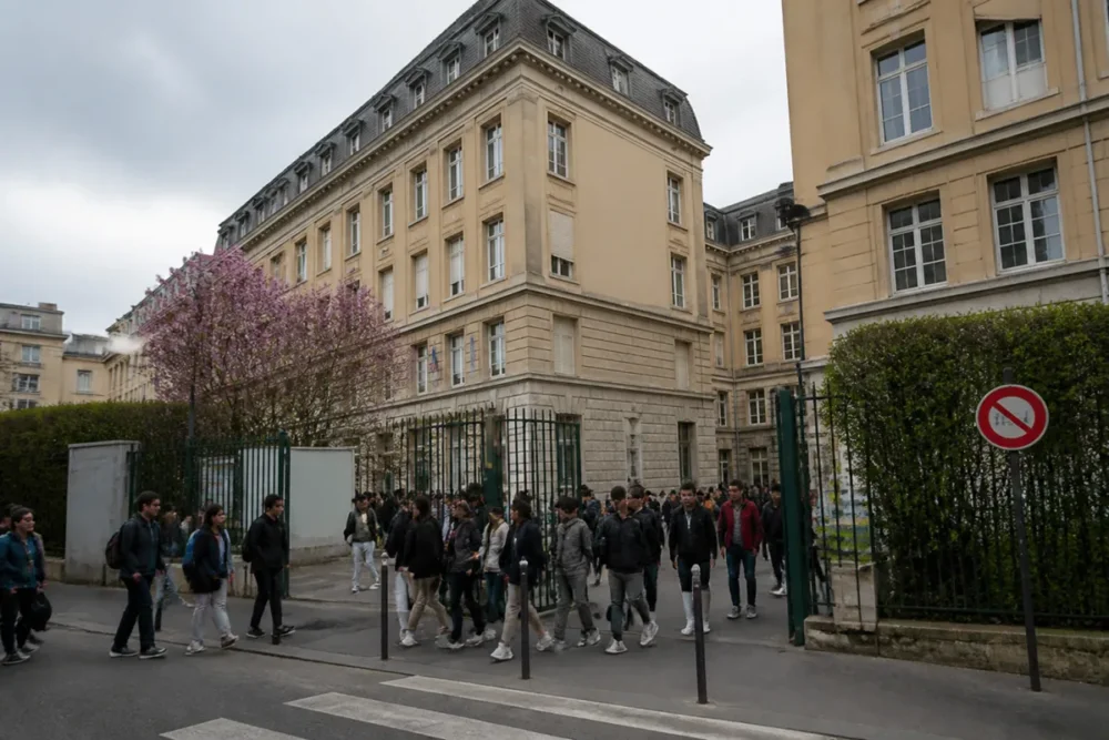 Façade du Lycée du Parc à Lyon, établissement public souvent cité parmi les meilleurs lycées lyonnais