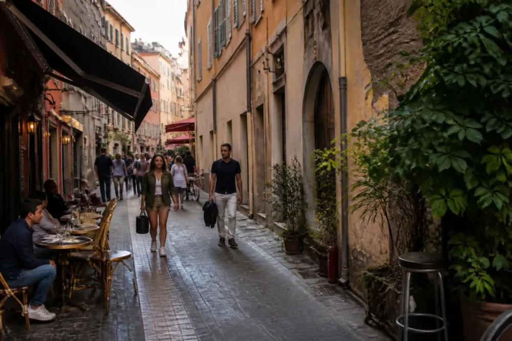 Ruelles du Vieux Nice et ambiance urbaine près du Port pour choisir un quartier à Nice