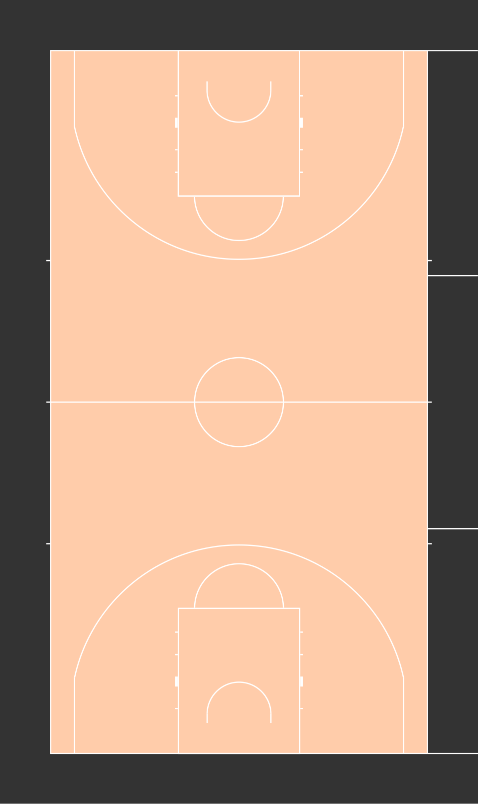 terrain multisport extérieur avec revêtement sportif pour basket et handball