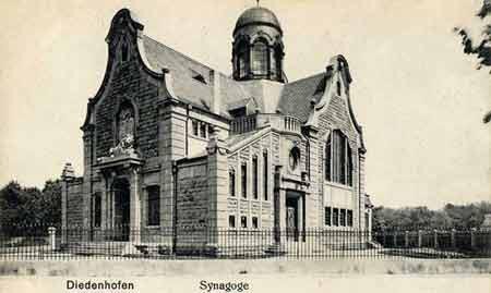 View of the old synagogue of Thionville, Moselle city bordering Luxembourg