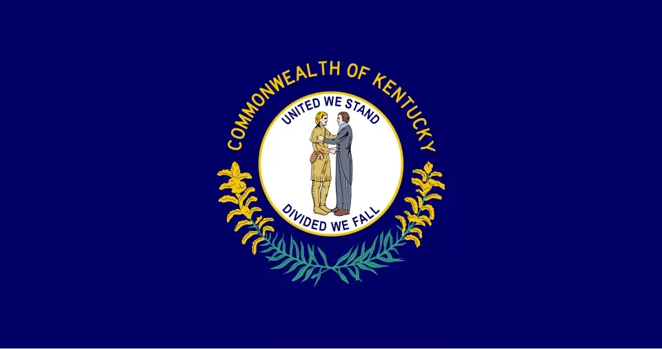 carte du Kentucky et localisation générale de l'indicatif régional 606