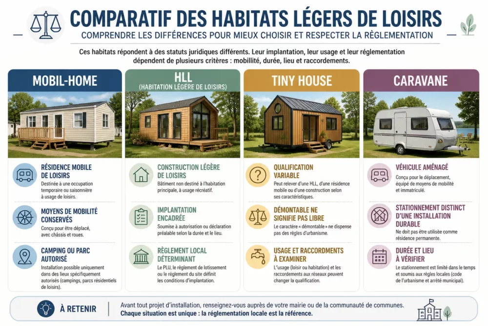 Organigramme des étapes pour vérifier une autorisation d’habitation légère