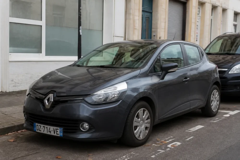 Renault Clio 4 d’occasion vue extérieure en ville