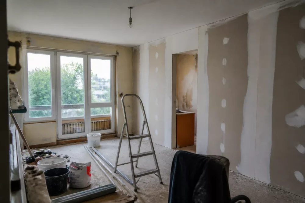 Appartement en rénovation avant un achat immobilier à Sarcelles