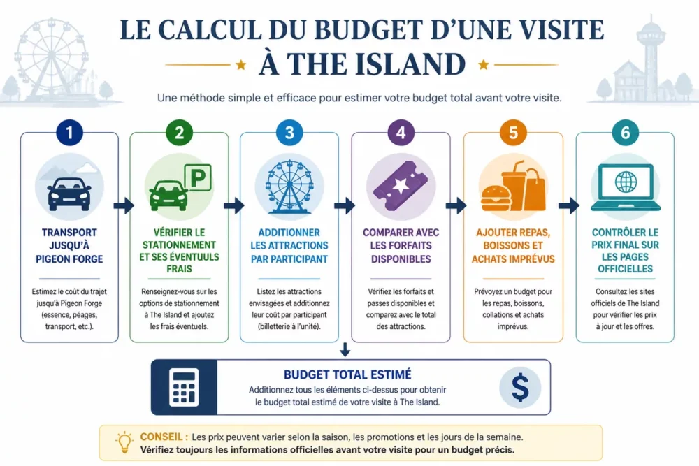 Organiser le budget d’une visite à The Island à Pigeon Forge
