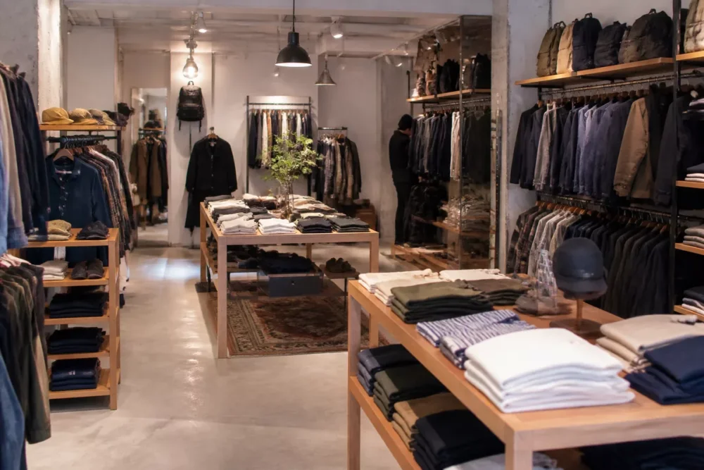 Rayons de vêtements casual pour femmes hommes et enfants