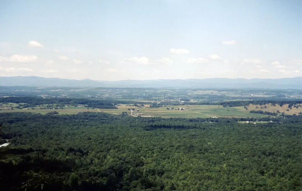 Vallée de Shenandoah en Virginie dans la zone de l’indicatif 540