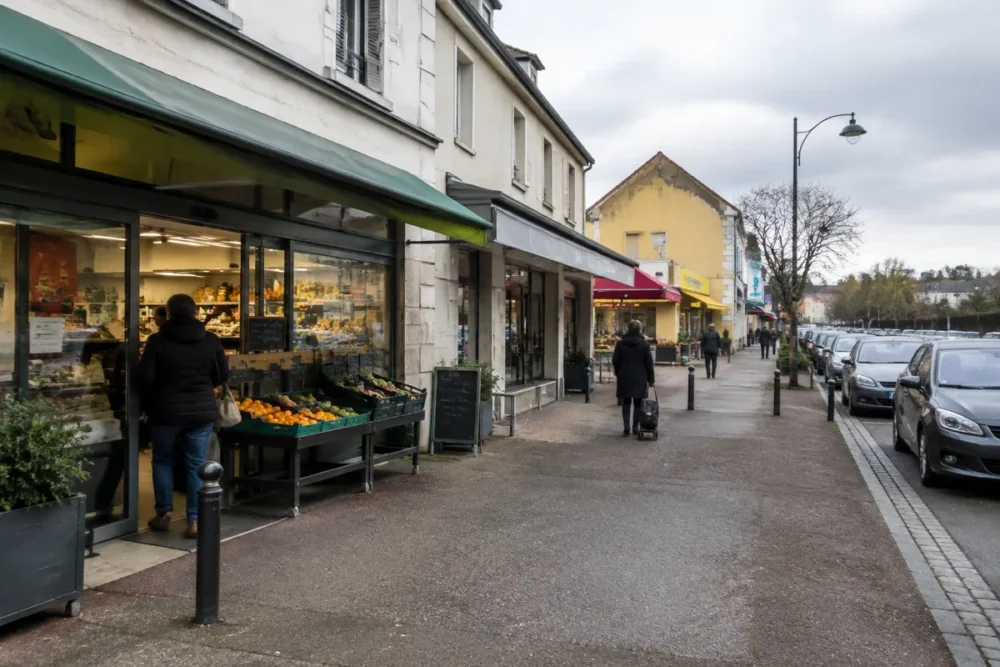 Comparaison visuelle des enseignes Lidl, Intermarché, Action et Leclerc autour de Saint-Marcel
