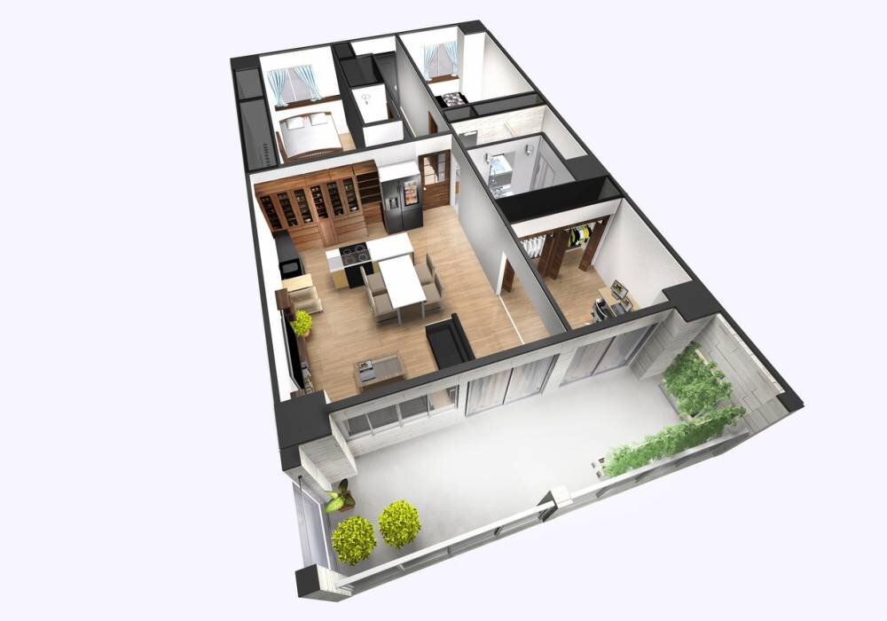 plan 3D maison